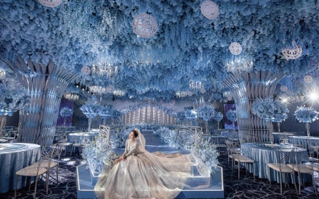 静谧蓝镜 [ 最大20桌 · 高6.0m · 无柱 ·  ]