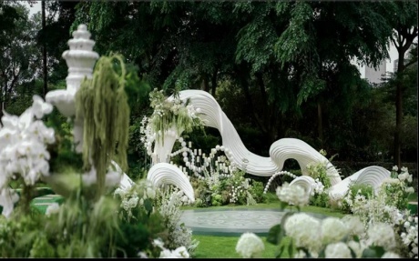 漫步坪 [ 最大40桌 · 高0.0m · 无柱 · 长方形 · 低消2688 ]