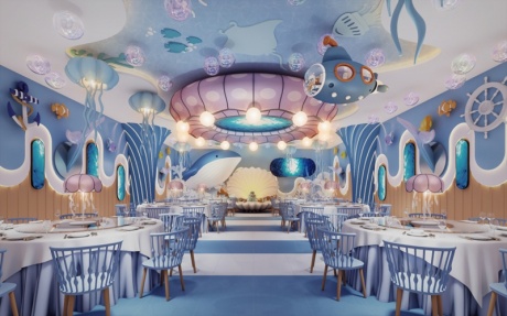 鲸海乐园 [ 最大6桌 · 高4.5m · 无柱 ·  ]